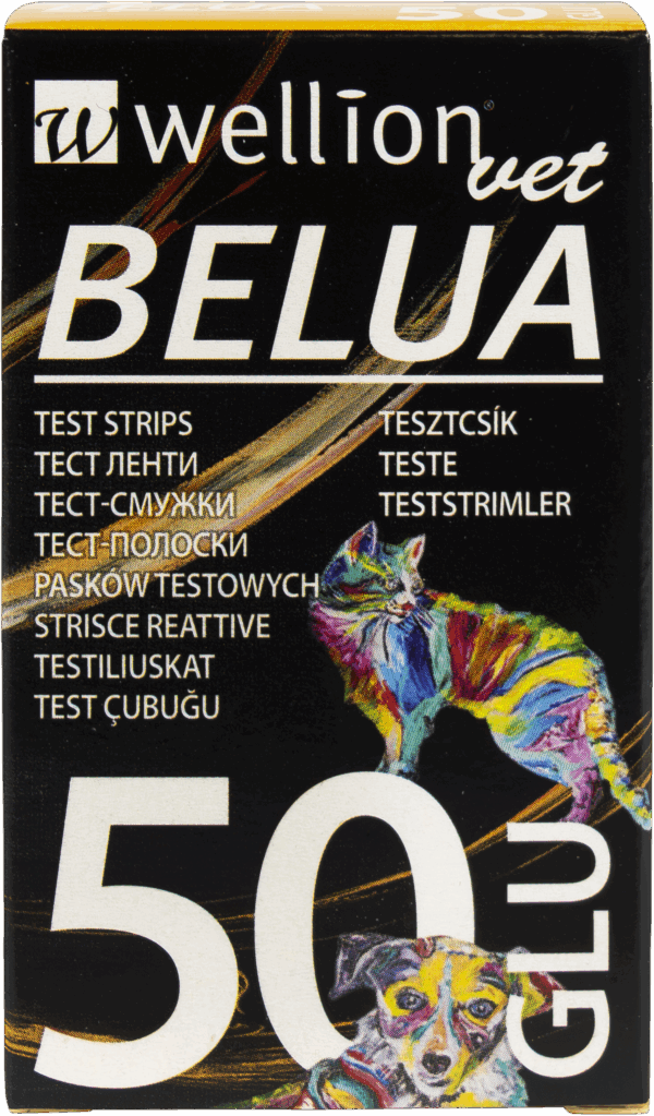 WellionVet BELUA - glukózové testovací proužky 50 ks