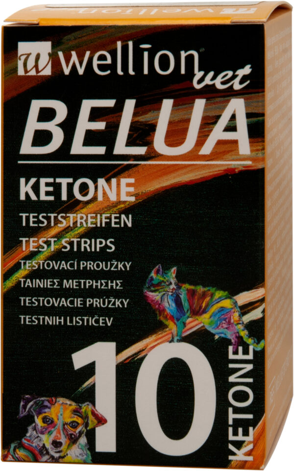 WellionVet BELUA ketonové test pro kočky a psy